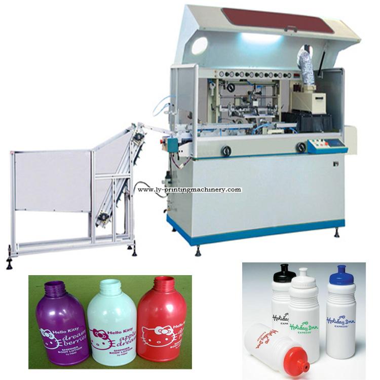 1 color full automatic screen printer for plastic bottle