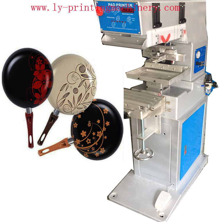 1 color fry pan pad printing machine