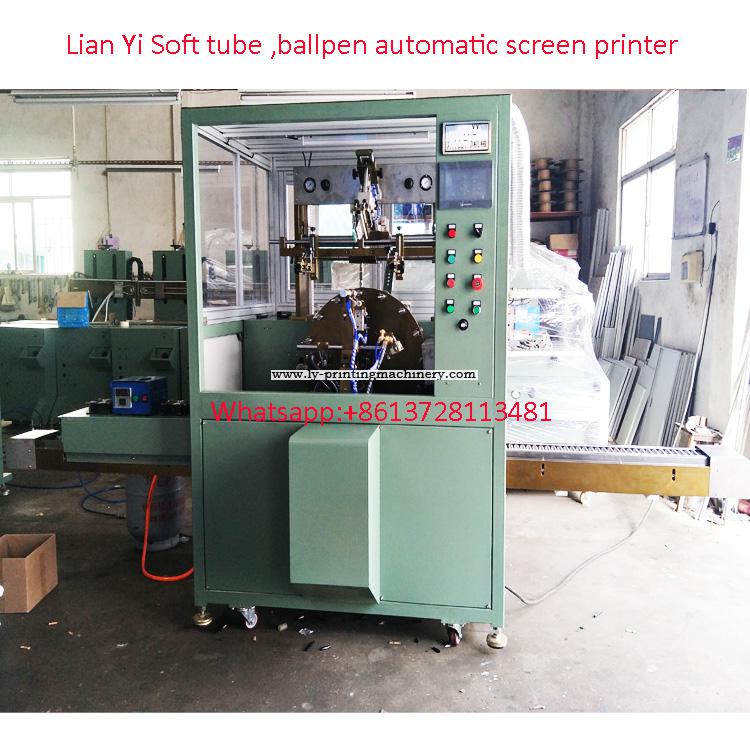 Ballpen soft tube auto screen printing machine 