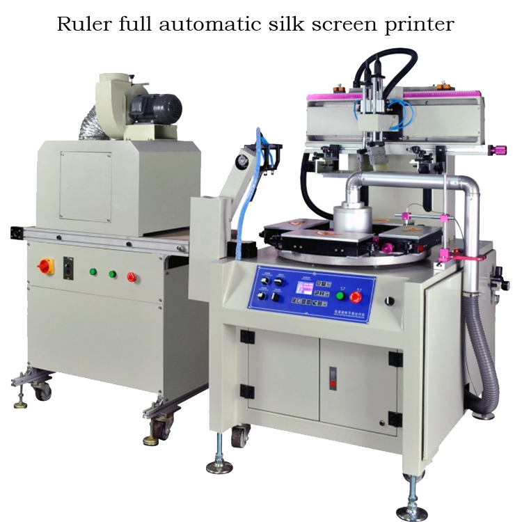 Ruler full automatic screen printer with UV system