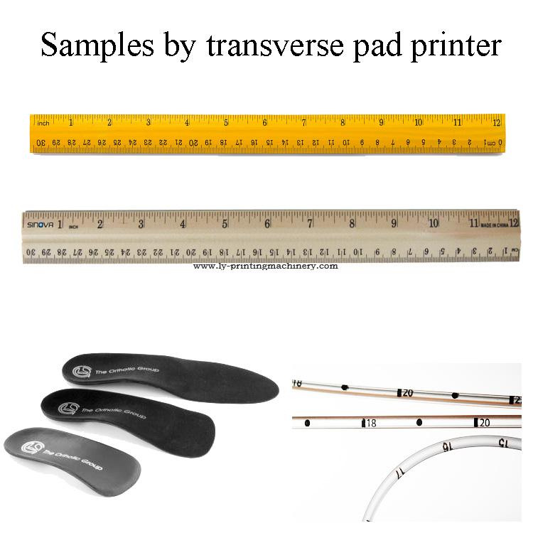 transverse tampo printer with closed ink cup